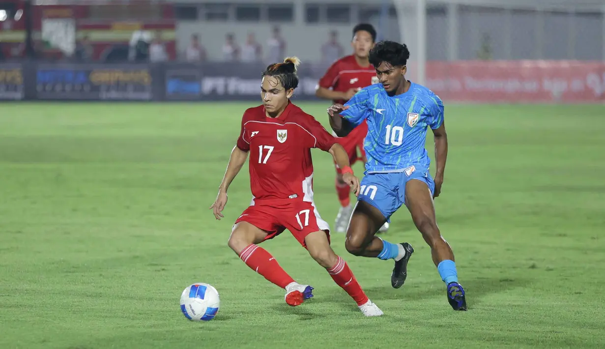 Laga uji coba ini menjadi bagian dari persiapan Timnas Indonesia U-22 untuk berlaga di SEA Games 2025. (Bola.com/Muhammad Iqbal Ichsan)