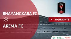 Berita video highlights Piala Presiden 2019 babak perempat final antara Bhayangkara FC menghadapi Arema FC yang berakhir dengan skor 0-4, Sabtu (30/3/2019).