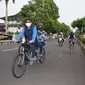 Jalur khusus pesepeda sepanjang 6,3 kilometer di Kota Purwokerto. (Foto: Liputan6.com/Humas Pemkab Banyumas)