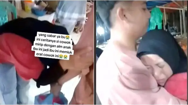 Momen Haru Ibu Bertemu Pria yang Mirip Dengan Mendiang Anaknya Ini Viral