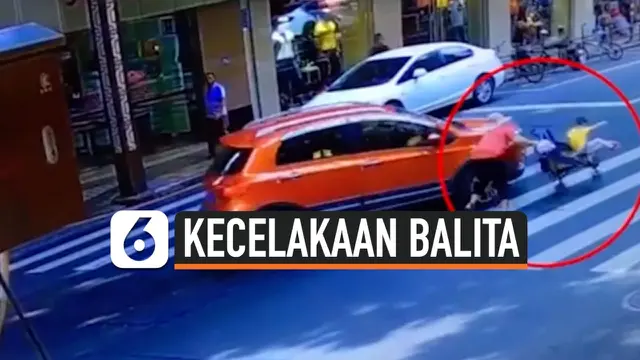 thumbnail balita selamat ditabrak mobil