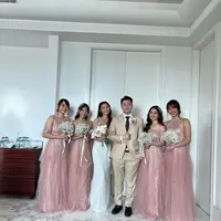 Eks member JKT48 Haruka, Kinal, Sendy dan Shanju menjadi bridesmaid pernikahan Jessica Veranda.
