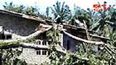 Angin puting beliung merusak puluhan rumah di Kabupaten Simalungun, Sumut. Tak hanya itu, sejumlah tiang listrik dan pohon serta 1.500 pohon sawit juga tumbang diterjang puting beliung. 