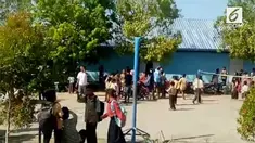 Gempa kembali mengguncang Mataram dan Lombok. Gempa Magnitudo 53, membuat anak-anak di sekolah panik.