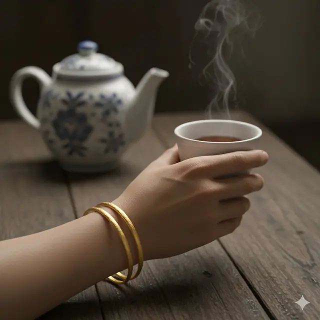Gelang Emas Lilit Polos 24 Karat
