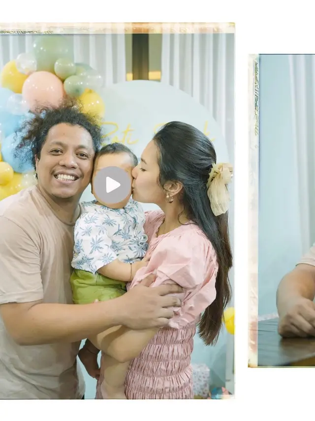 Ultah pertama anak Indah Permatasari dan Arie Kriting