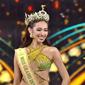 Nguyen Thuc Thuy Tien, Miss Grand Vietnam dinobatkan sebagai Miss Grand International 2021. (dok. tangkapan layar YouTube GrandTV)