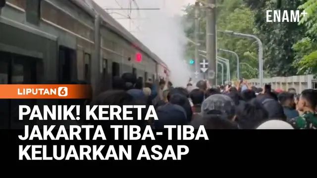 Asap Muncul dari Mesin, KRL Jakarta-Bogor Dievakuasi Mendadak