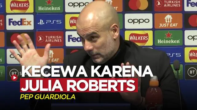 Berita video Pelatih Man City, Pep Guardiola, mengungkapkan bahwa dirinya tetap akan kecewa meski timnya menjadi juara Liga Champions 2022/2023. Alasannya karena Julia Roberts.