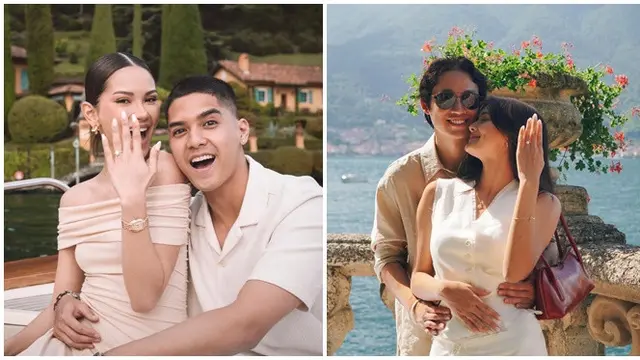 6 Beda Gaya Alyssa Daguise dan Amanda Rawles ketika Dilamar, Lake Como Jadi Saksi