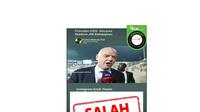 Cek fakta Presiden FIFA kecewa JIS banjir.