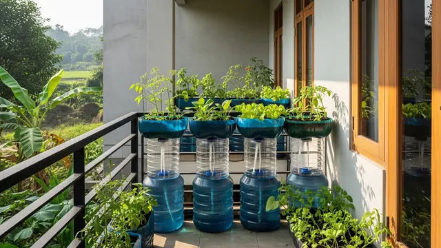 Kebun Sayur Organik Pakai Galon Bekas