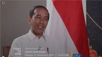 Presiden Joko Widodo alias Jokowi saat wawancara khusus dengan SCTV.