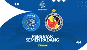 Cover prediksi PSBS Biak Vs Semen Padang - BRI Super League. (Bola.com/Gregah Nurikhsani)