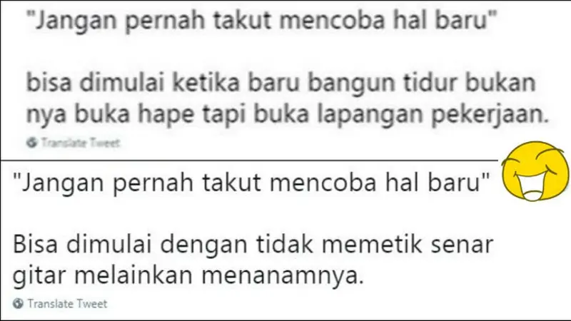 Alih-alih mencoba hal baru biasa aja, warganet menawarkan pilihan-pilihan yang anti-mainstream.