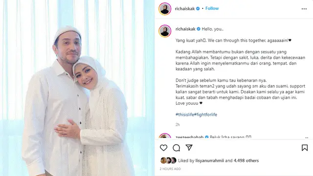 Richa Novrisha beri semangat buat Gary Iskak