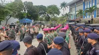 Panglima TNI Hadi Tjahjanto dan Kapolri Tito Karnavian. (Liputan6.com/ Nanda Perdana Putra)