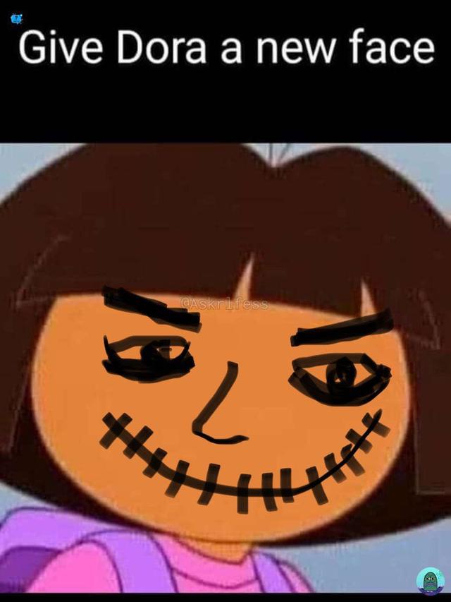 6 Foto Editan Wajah Dora Ini Kocak, Tampil dengan Versi Berbeda