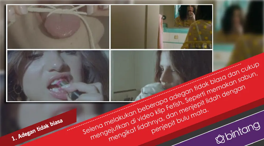 Sisi Lain Selena Gomez di Video Klip Fetish. (Foto: YouTube/SelenaGomezVEVO, Desain: Nurman Abdul Hakim/Bintang.com)