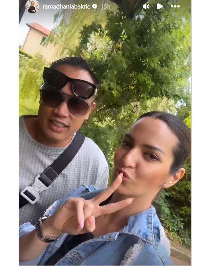 6 Potret Nia Ramadhani dan Ardi Bakrie di Milan, Liburan Bareng Aburizal Bakrie