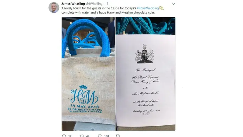 Goodie Bag Pangeran Harry - Meghan Markle