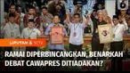Format debat Capres-Cawapres menuai polemik. Debat Cawapres disebut-sebut akan dihilangkan. Polemik ini membuat kubu Anies-Muhaimin dan Prabowo-Gibran saling tuding. Benarkah debat cawapres dihilangkan dan bagaimana aturannya menurut Undang-undang? K...