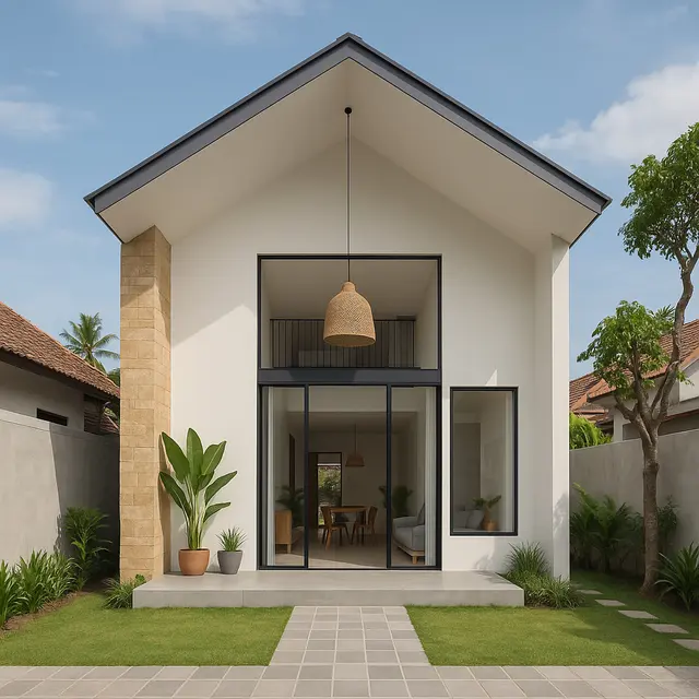Ide Model Rumah Tinggi 4 Meter/Ilustrasi gambar oleh AI