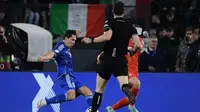 Timnas Italia saat mengalahkan Makedonia Utara di Kualifikasi Euro 2024 hari Sabtu (18/11/2023) dini hari WIB. (Filippo MONTEFORTE / AFP)
