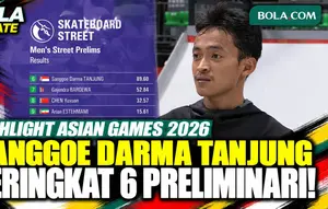 Highlight Asian Games 2026: Aksi Sanggoe Darma Tanjung di Babak Preliminari Skateboard Putra