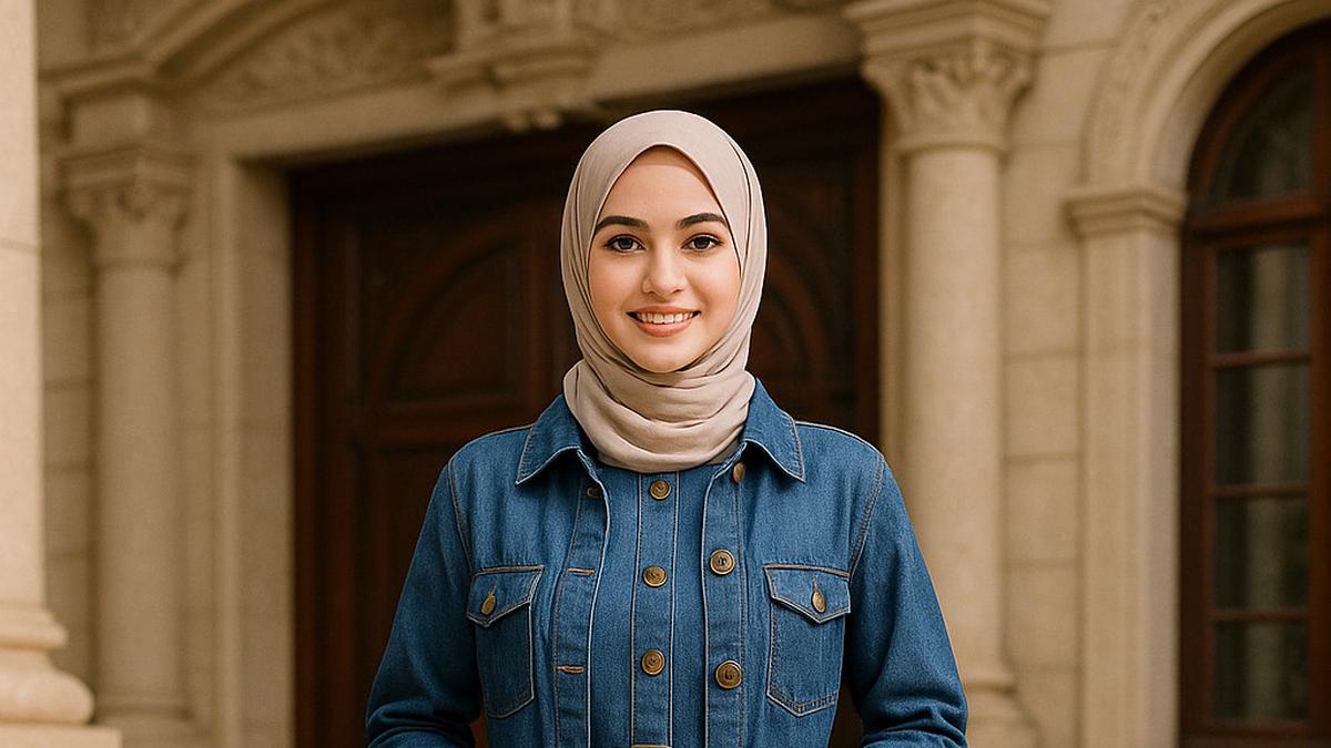 7 Gamis dengan Outer Denim yang Kekinian, Beri Kesan Santai dan Stylish