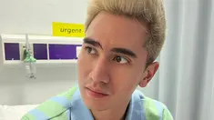 Verrell Bramasta saat menjalani proses jahitan karena alisnya robek akibat terbentur sangat keras. (Instagram @bramastavrl) - 1