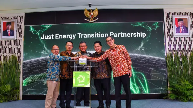 Rencana kebijakan dan komitmen investasi (CIPP) program pendanaan iklim Just Energy Transition Partnership (JETP) resmi diluncurkan pada Selasa, 21 November 2023. (Dok Kementerian ESDM)