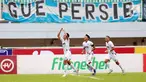 Pemain Persik Kediri Al Hamra Hehanusa melakukan selebrasi setelah mencetak gol ke gawang Persib Bandung pada laga BRI Liga 1 2022/2023 di Stadion Pakansari, Bogor, Jawa Barat, Rabu (8/3/2023). Persik Kediri mengalahkan Persib Bandung dengan skor 2-0. (Bola.com/M. Iqbal Ichsan)