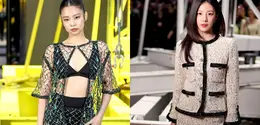 Jennie BLACKPINK dan Go Youn-jung, sukses mencuri perhatian saat menghadiri peragaan busana Chanel Autumn Winter 2026 dalam rangkaian Paris Fashion Week.