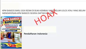 Cek Fakta: Hoaks Link Pendaftaran KPM Bansos Beras 2026