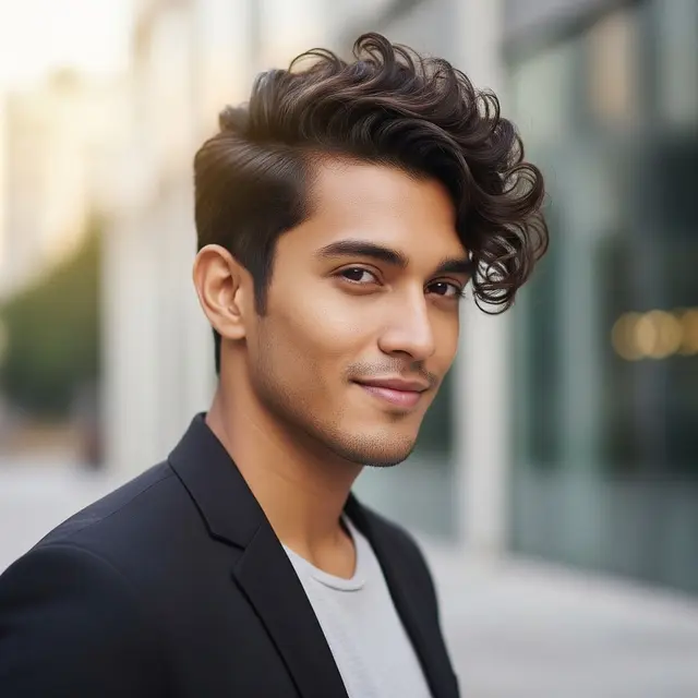 Model Rambut Pria Korea Keriting