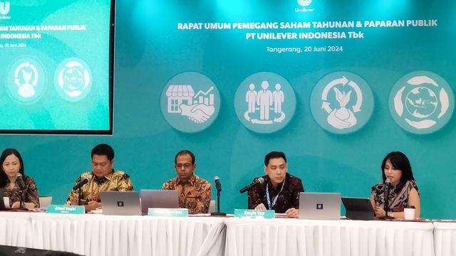 Rapat Umum Pemegang Saham Tahunan PT Unilever Indonesia Tbk (UNVR), Kamis (20/6/2023). (Foto: Liputan6.com/Gagas YP)