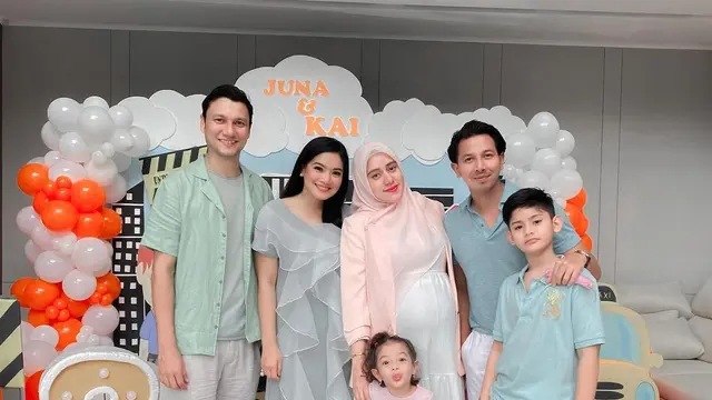 Pesta ultah Kai - Juna putra Titi Kamal - Christian Sugiono (Foto: Instagram/@fairuzarafiq)