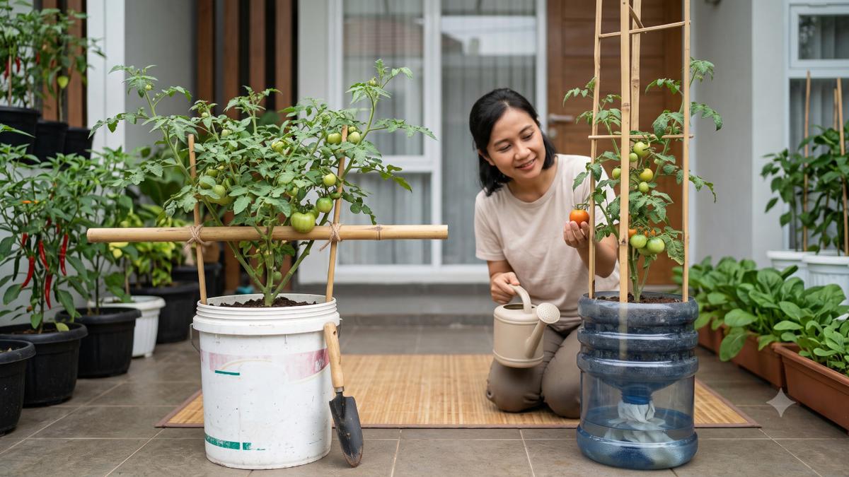Ember Bekas atau Galon Bekas, Mana Wadah Terbaik untuk Menanam Tomat di Rumah?
