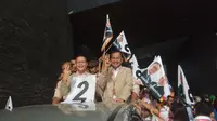 Paslon Pilkada Sumsel nomor urut dua menghadirkan Prabowo Subianto sebagai Jurkam (Liputan6.com / Nefri Inge)