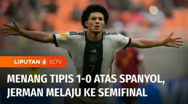 Jerman melaju ke semifinal setelah mengalahkan Spanyol dengan skor tipis 1-0. Gol semata wayang Jerman ini dicetak Paris Burner, lewat titik putih.