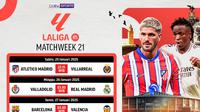 Jadwal Siaran Langsung Liga Spanyol 2024/2025 Matchweek 21 di Vidio.com. (sumber: doc.vidio.com)