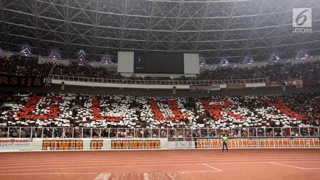 Dukung Persija Jakarta, Ribuan Suporter The Jakmania Padati Stadion GBK