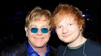 Ed Sheeran dan Elton John (Foto: Huffington Post)