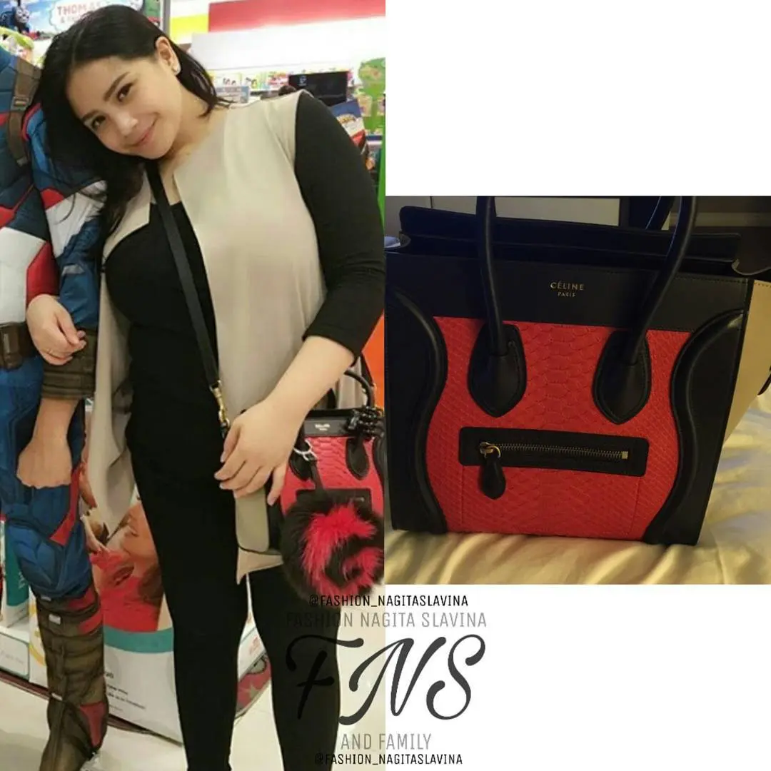 Tas branded milik Nagita Slavina yang kece banget. (sumber foto: fashion_nagitaslavina/instagram)