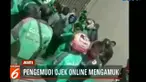 Kericuhan diduga dipicu oleh teguran petugas keamanan mall kepada pengemudi ojek online agar menerima penumpang di tempat yang seharusnya.