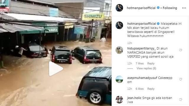 Unggahan Hotman Paris di Instagram. (Foto: Instagram hotmanparisofficial)
