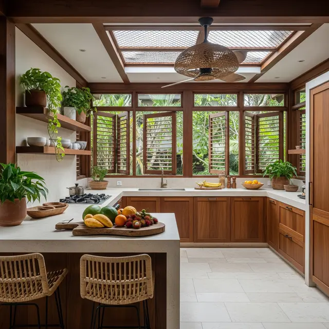 9 Desain Dapur Tropis Ukuran 2x3 dengan Ventilasi Alami, Fungsional dan Estetis