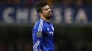 Striker Chelsea, Diego Costa, tampak kecewa gagal mencetak gol ke gawang Bournemouth pada laga Liga Premier Inggris di Stadion Stamford Bridge, Inggris, Sabtu (5/12/2015). Chelsea kalah 0-1. (AFP Photo/Justin Tallis)