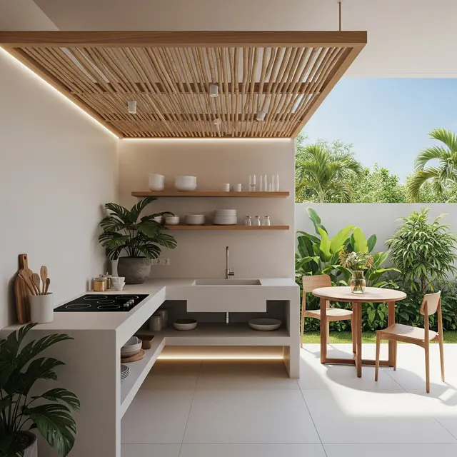 Model Dapur Tropis Minimalis untuk Rumah Kampung